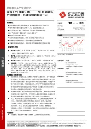 新能源汽车产业链行业周报（11月第2周）：10月新能车产销创新高，铁锂连续四月超三元