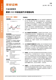 行业深度报告：展望2022年新能源汽车增量结构