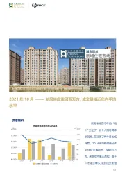 2021年10月——新房供应重回百万方，成交量接近年内平均水平