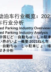 2021年中国自动泊车行业概览：2021年中国自动泊车行业分析