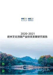 2020-2021杭州文化创意产业投资发展研究报告