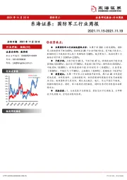 国防军工行业周报