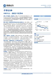 非银金融行业2022年度策略：向新而生