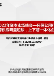 环保公用行业策略报告：锂资源供应明显短缺，上下游一体化企业为王