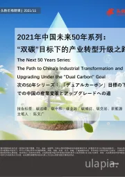 2021年中国未来50年系列：“双碳”目标下的产业转型升级之路