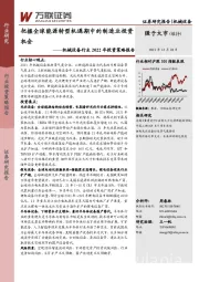 机械设备行业2022年投资策略报告：把握全球能源转型机遇期中的制造业投资机会