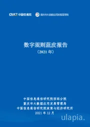 数字规则蓝皮报告（2021年）