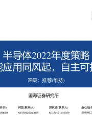 半导体2022年度策略：智能应用同风起，自主可控会有时