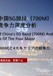 行业概览——中国5G频段（700M）及四大运营商竞争力深度分析