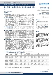 化工行业2021年12月第四周周报：海外原油价格震荡上行，关注国内稳增长标的