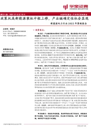 新能源电力行业2022年策略报告：政策托底新能源装机中枢上移，产业链确定性机会显现