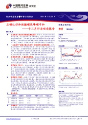 环保公用行业：十二月行业动态报告：正确认识和把握碳达峰碳中和