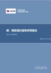 锂行业专题报告：锂资源价值有待再重估