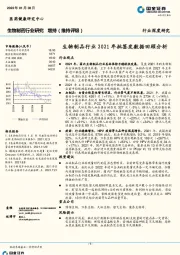 行业深度研究：生物制品行业2021年批签发数据回顾分析