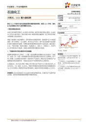 大炼化：2022看大象起舞