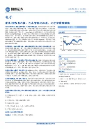 电子行业周报：聚焦CES黑科技，汽车智能化加速，元宇宙持续赋能