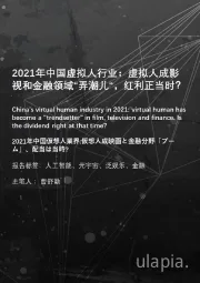 2021年中国虚拟人行业：虚拟人成影视和金融领域“弄潮儿”，红利正当时？