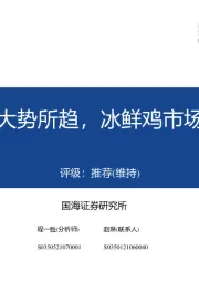 农林牧渔:升级转型大势所趋,冰鲜鸡市场前景广阔