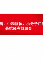 医药行业专题报告：新冠疫苗、中和抗体、小分子口服药是抗疫有效组合