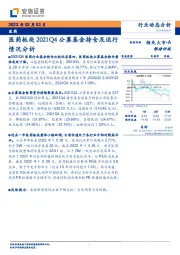 医药板块2021Q4公募基金持仓及运行情况分析