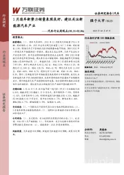 汽车行业周观点：1月造车新势力销量表现良好，建议关注新能源汽车产业