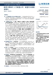 汽车整车行业点评报告：新势力跟踪之1月销量点评：销量同比持续高增长