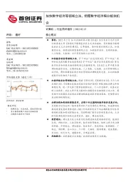 计算机行业简评报告：加快数字经济等领域立法，把握数字经济细分板块机会