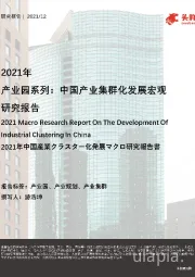 2021年产业园系列：中国产业集群化发展宏观研究报告