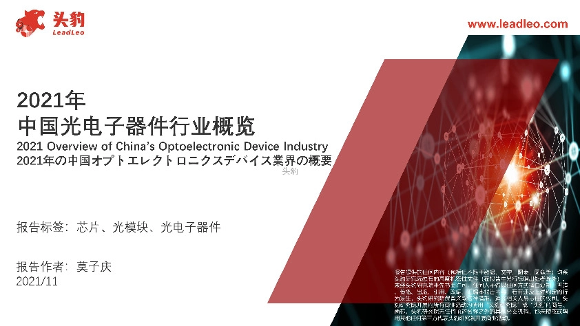 2021年中国光电子器件行业概览