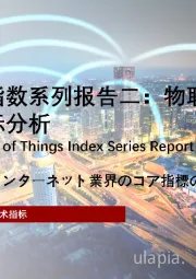 2021年中国物联网指数系列报告二：物联网行业核心指标分析