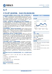 电子行业周报：半导体景气度超预期，车载光学表现持续亮眼