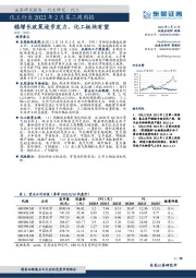 化工行业2022年2月第二周周报：稳增长政策逐步发力，化工板块有望