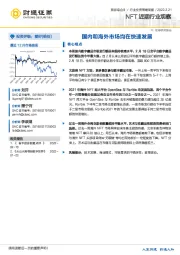 NFT近期行业观察：国内和海外市场均在快速发展