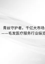 毛发医疗服务行业纵览：青丝守护者，千亿大市场