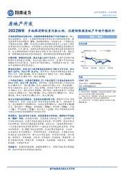 房地产开发：2022W8：多地跟进降低首付款比例，住建部强调房地产市场平稳运行