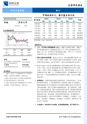 银行行业月度报告：市场波动加大，银行基本面不改