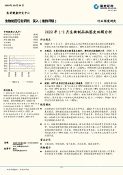 生物制药行业研究：2022年1-2月生物制品批签发回顾分析