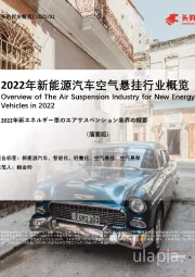 2022年新能源汽车空气悬挂行业概览（摘要版）