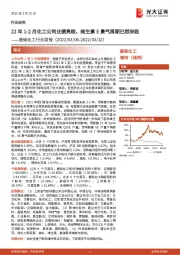 基础化工行业周报:22年1-2月化工公司业绩亮眼,维生素E景气周期已然来临