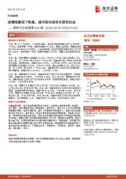 零售行业周报第424期：疫情拖累线下恢复，超市板块或有交易性机会