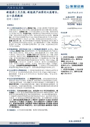 汽车行业月报：新能源2月月报：新能源产批零同比高增长，出口表现靓丽