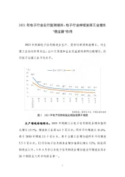 2021年电子行业运行监测报告：电子行业持续发挥工业增长“稳定器”作用