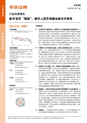 非银金融行业深度报告:数字货币“焕新”,数字人民币构建全新支付体系
