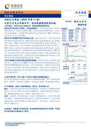 电新行业周报（2022年第11期）：天然气与电力价格齐升，欧洲能源转型有望加速