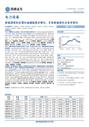 电力设备行业周报：新能源装机有望加速储能需求增长，多家新能源车企宣布涨价