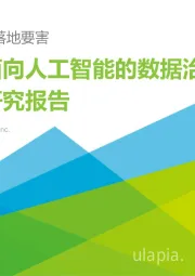中国面向人工智能的数据治理行业研究报告