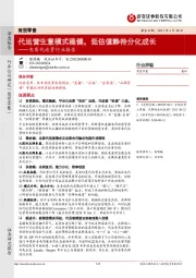 电商代运营行业报告:代运营生意模式稳健,低估值静待分化成长