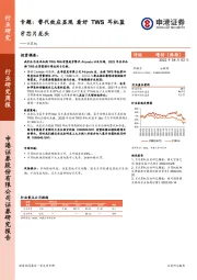 计算机专题：替代效应显现看好TWS耳机蓝牙芯片龙头