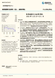 医药健康行业政策周报：2022年3月25-4月1日