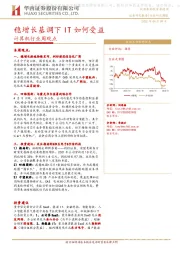 计算机行业周观点：稳增长基调下IT如何受益